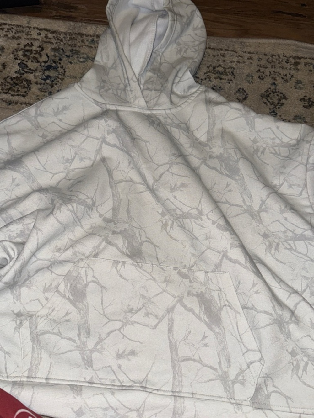 Light Gray and white camo hoodie